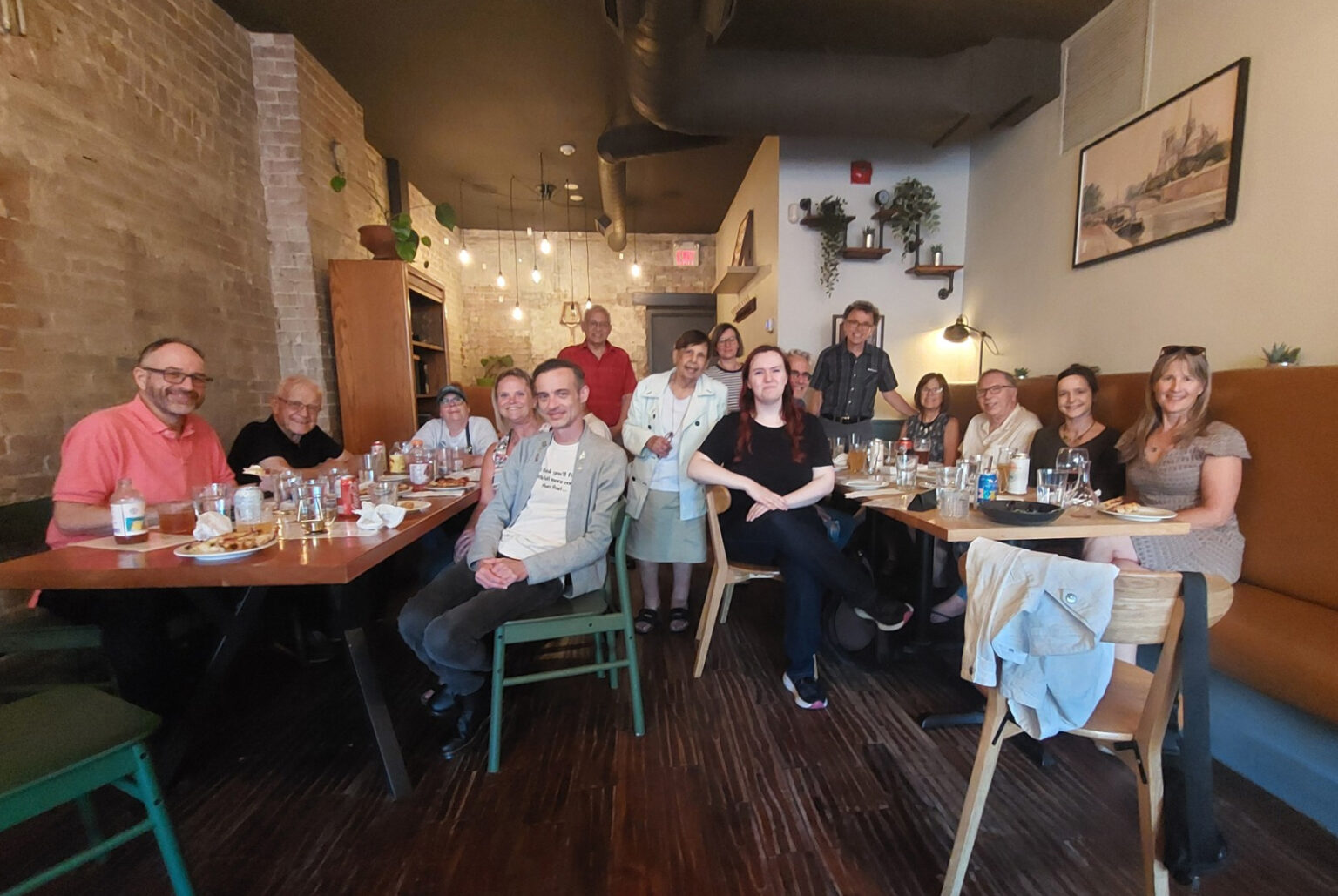 In appreciation for their help, HO invited all volunteers to a pizza party.